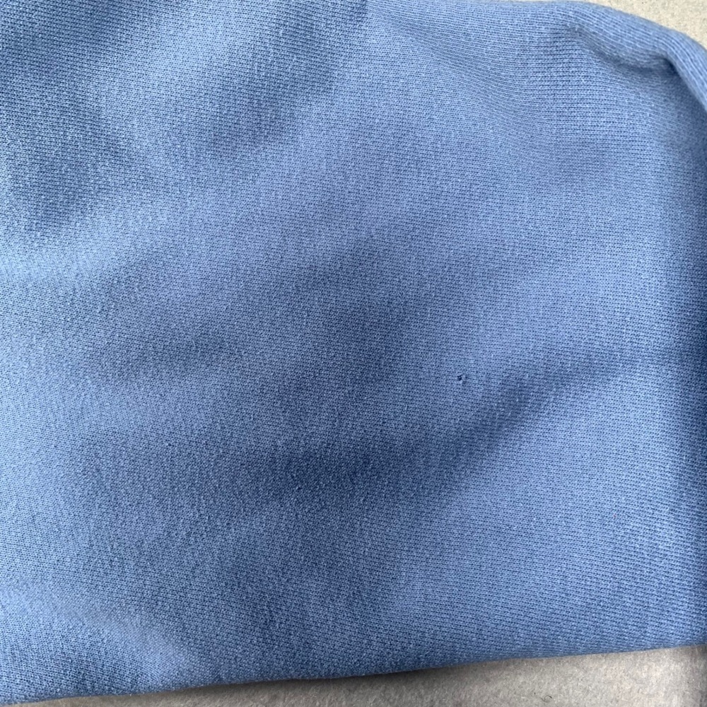 Champion Reverse Weave Hoodie Mens Medium Blue Pullover Sweatshirt - Picture 8 of 14